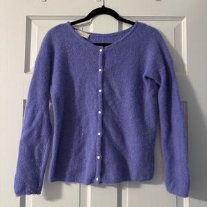 Sezane Gaspard Cardigan in Pastel Violet XS